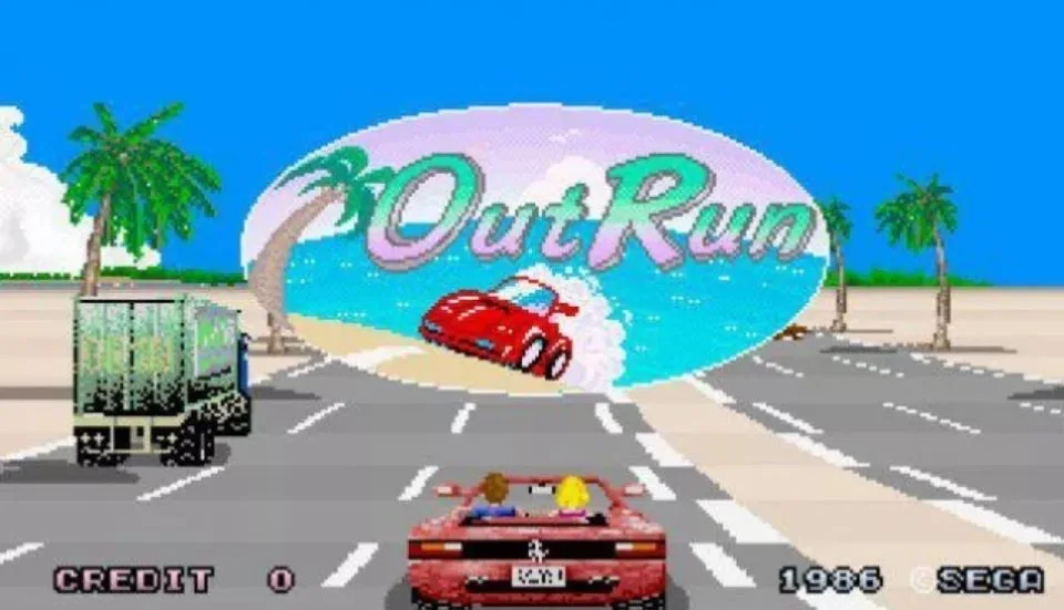 arcade racing outrun title page